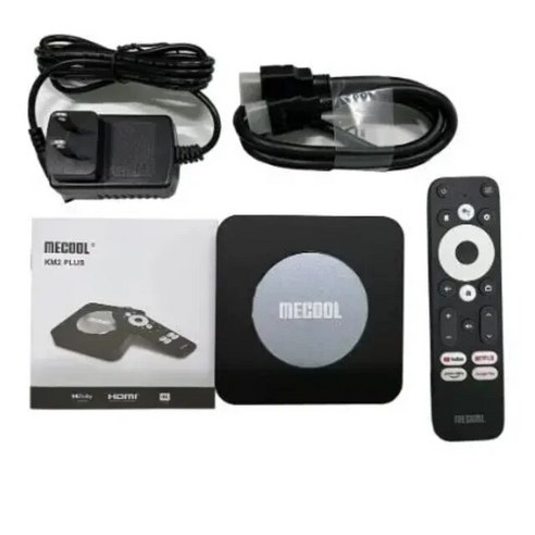 셋톱박스 MECOOL KM2 플러스 4K ATV 박스 Amlogic S905X4 안드로이드 11 TV 구글 넷플릭스 인증 2GB 16GB 지지대 USB30 SPDIF BT50, 3) 영국 플러그  KM2 Plus, 1개