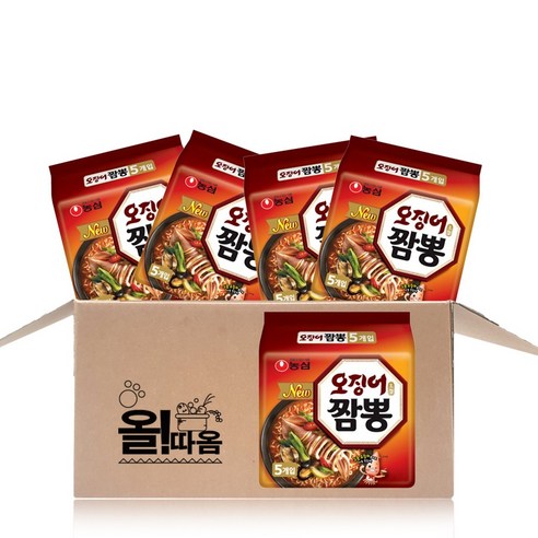 <올따옴> 농심 오징어짬뽕 멀티 25개입, 1개