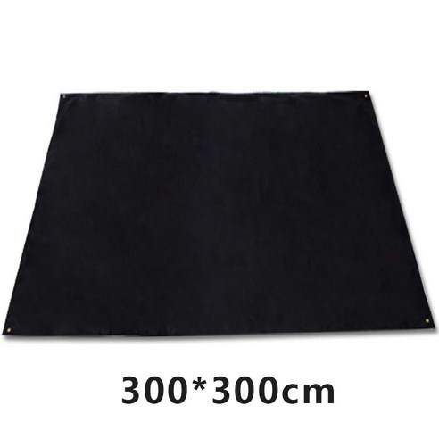DFMWI.피크닉 매트.Picnic mat.--야외 캠핑 텐트 자외선 차단 매트 옥스퍼드 방습 매트 두꺼운 비치석 빅 피크닉 바비큐 매트, 블랙방수(300*300Cm)
