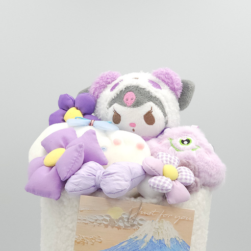 소중한 사람에게 특별한 선물을 주세요: 사랑스럽고 섬세한 마켓컷니 꽃다발 인형으로 특별한 날을 기념하세요