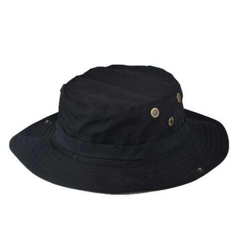 DFMEI 낚시 자외선 차단 벙거지 등산 모자 썬캡 야외 캐주얼 모자 카모플라쥬 모자입니다., DFMEI 블랙