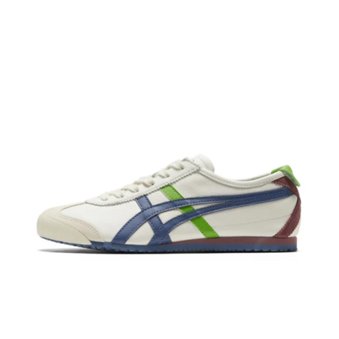 Onitsuka.Tiger 평저 가벼운 로퍼 러닝화 남녀 동일 화이트 블루 그린