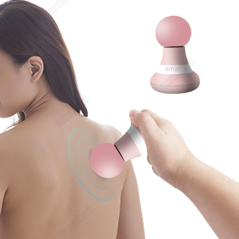 Smabat 초경량 미니 마사지건 휴대용 전동 마사지건 무선 진동 마사지기 목 어깨 안마기 핑크 블루 그린