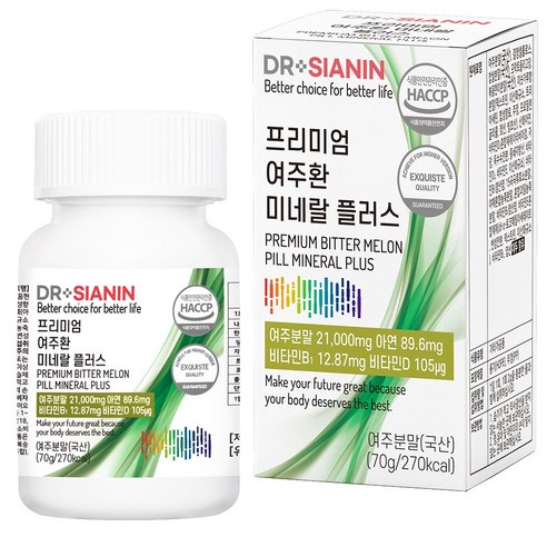 닥터시아닌 프리미엄 여주환 미네랄 플러스, 70g, 1개
