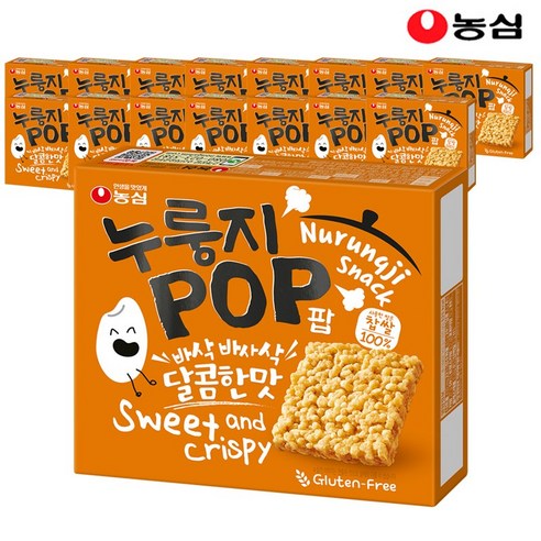 농심 누룽지팝 4p, 16개, 142g
