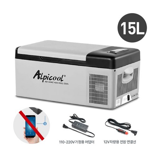 알피쿨 차량용 냉장고 미니 Alpicool K25 차량용냉장고 미니냉장고 캠핑 소형 냉동고 12V 압축기 휴대용 쿨러 220V 가정용 차량 트럭 아이스박스 알피쿨냉장고 자동차 12, 2.C20L
