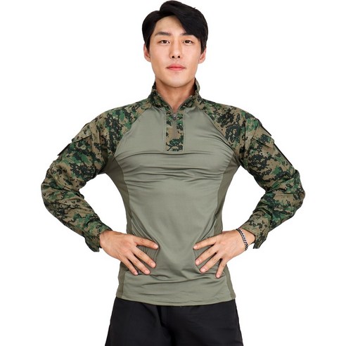 전술 컴뱃셔츠 긴팔 특전사 군인 택티컬 전술 훈련 컴뱃티