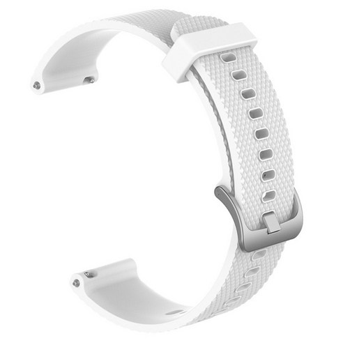 Huawei Watch GT/ Honor Watch 용 부드러운 실리콘 스포츠 시계 줄, 화이트, 22mm