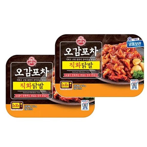 오뚜기 오감포차 직화닭발 150g 2개, 150g, 2개