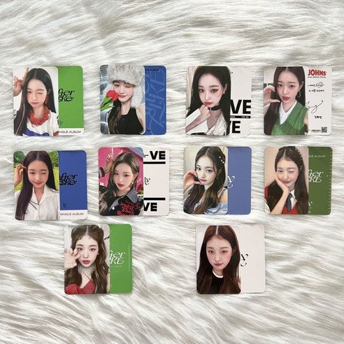 IVE아이브 장원영 포카 미니앨범 Switch스위치 굿즈 스페셜 유광 포토카드 10장, 003