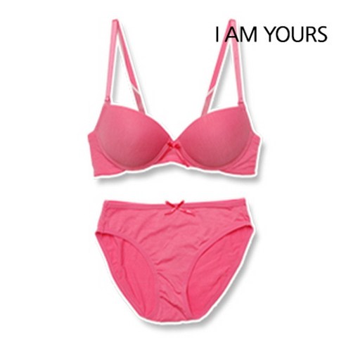 I AM YOURS 레시피 면 속옷 세트 2종 (브라+팬티)