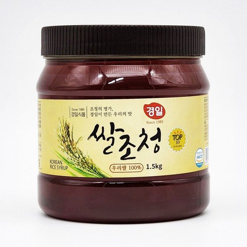 경일식품 쌀조청 1.5kg (국내산쌀 100% 우리쌀) 1개 경일조청 경일식품 쌀조청 1.5kg (국내산쌀 100% 우리쌀) 1개 경일조청