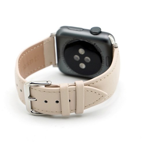모모켓 데니스레더밴드 애플워치 스트랩 42mm 44mm 45mm, 베이지