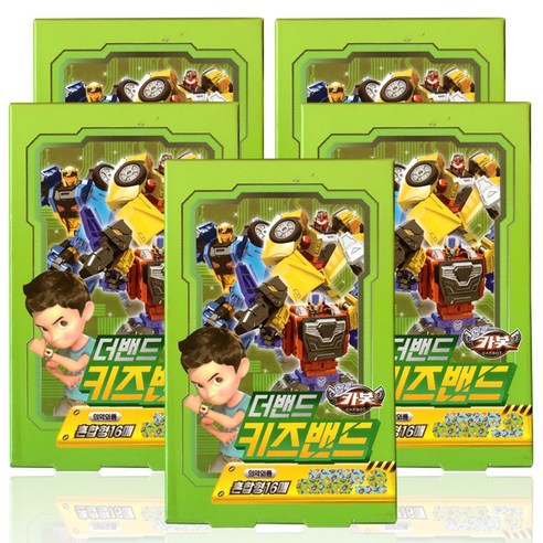 헬로 카봇 키즈밴드 혼합형 캐릭터 반창고 16매입 5개 세트 
건강/의료용품