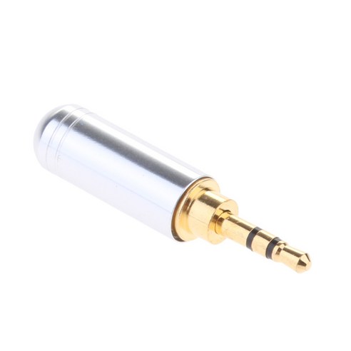 2.5mm 스테레오 TRRS 3 극 수 도체 커넥터 교체, 실버, 설명, 설명