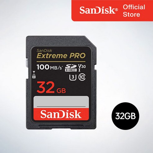 샌디스크 SD메모리카드 SDHC Extreme Pro 익스트림 프로 UHS-I SDXXO 32GB, 32기가