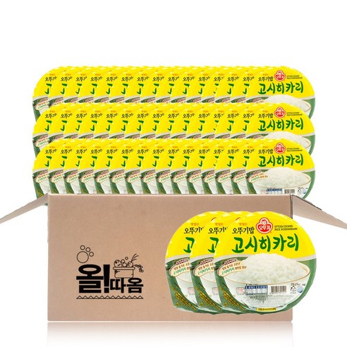 (올따옴) 오뚜기 맛있는 오뚜기밥 고시히카리 210g 48개, 1개