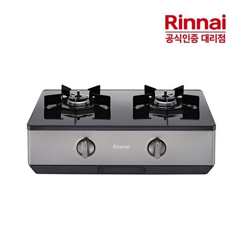 [전국설치] 린나이 2구 가스레인지 RT-1080IJ AA건전지 골드실버, LPG, RT-1080IJ 설치 요청(현장결제)