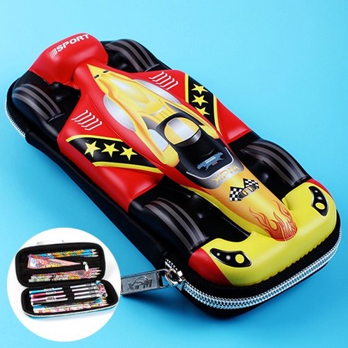 필통 추천 상품엠스타일 입체 레이싱카 필통 남자 학생 파우치 제품 사진