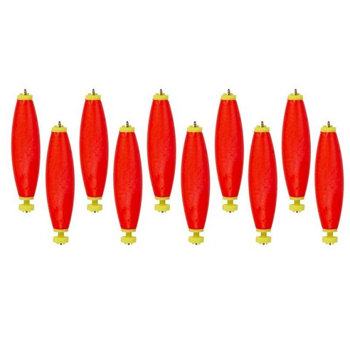 낚시 Bobbers 드리프트 낚시 플로트 라운드 수레 배꼽 플로트 플라이 낚시 부표 스트라이크 표시기, 레드, 65x15mm, 거품