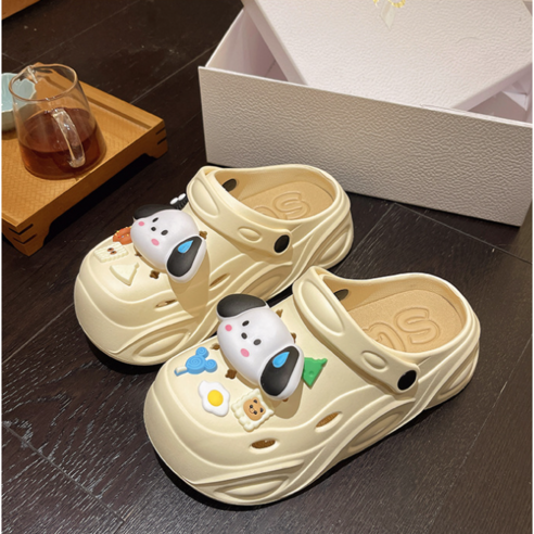 비브온 푹신한 여성 키높이 통굽 슬리퍼