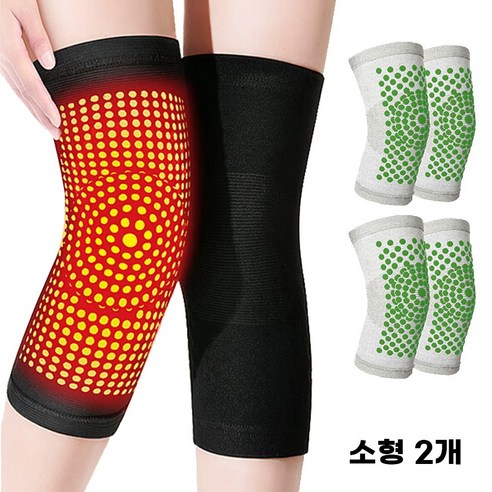 마미업 쑥뜸패치 따뜻한 무릎 보호대, 그레이, 소, 2개