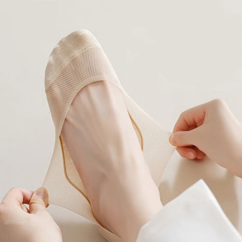 드앤올 프리미엄 벗겨지지 않는 여름 메쉬 덧신 5켤레 세트