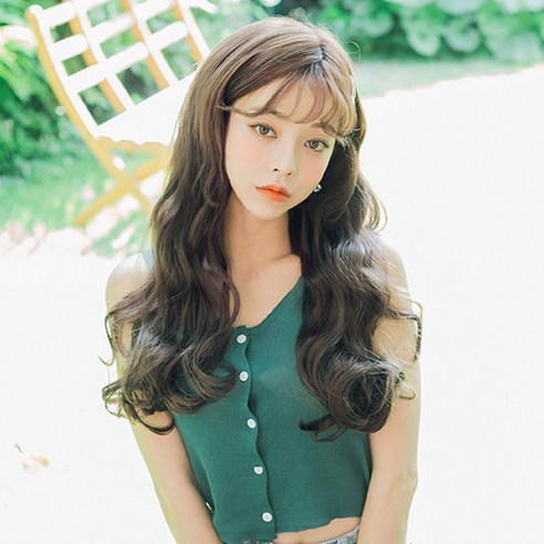 가발매니아 블리웨이브 5피스 45cm 인모믹스피스 (형상기억인모), 초코브라운