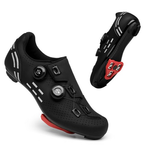 DOULIYA 2022 로드용 클릿슈즈 스포츠/레져 자전거 자전거 신발 양보하다 클리트, 42(265-270mm), 검은 색 로드with clit