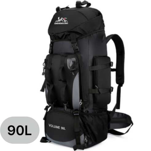 광활한 대자연을 품에 안다: 아웃도어센스 90L 대용량 방수 등산 가방, 당신의 모험을 위한 든든한 동반자 백패킹배낭
