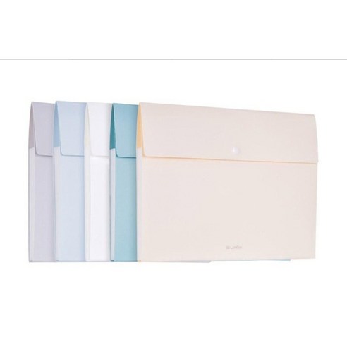 델리 심플 도큐먼트 파일백 8분류 72456, 파스텔블루, 2개