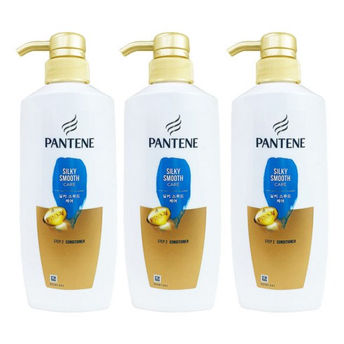 팬틴 실키 스무드 케어 컨디셔너, 500ml, 3개