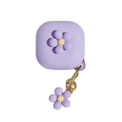 플레이팅벨 갤럭시 버즈2 프로 호환 봄봄 키링세트, 핑크