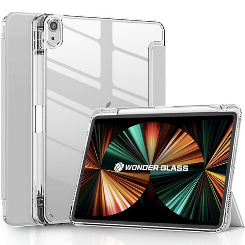 원더글라스 에어 가드 투명 아크릴 애플펜슬 충전 수납형 아이패드 케이스 리뷰 아이패드투명케이스