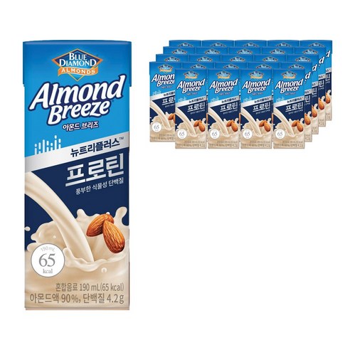 [똑똑_한달패키지] 블루다이아몬드 아몬드브리즈 190ml 30개입, 30개