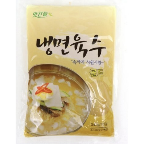 맛찬들 골드 냉면육수, 12개, 340g