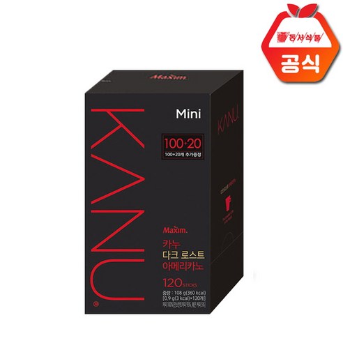 카누 콜롬비아 다크 로스트 아메리카노 미니, 0.9g, 120개입, 1개