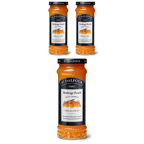 샹달프 디럭스 스프레드 과일잼 284g, 골든 피치(Golden Peach), 3개