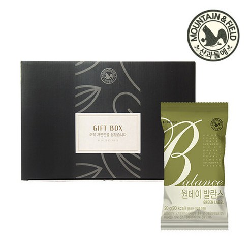 [산과들에] 원데이발란스그린 50입 하루견과 선물세트, 50개