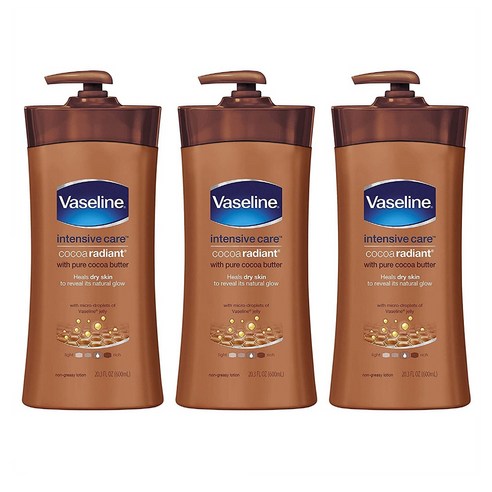 미국직구 Vaseline 바셀린 인텐시브 케어 코코아 래디언트 바디 로션 947ml, 1개