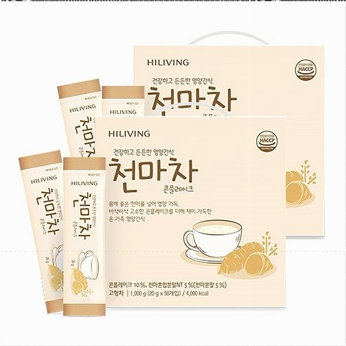 콘플레이크 천마차 2세트 하이리빙 영양간식 건강차 국내산 천마, 2개