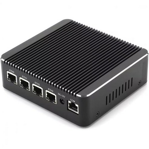 HUNSN 마이크로 방화벽 어플라이언스 미니 PC VPN 라우터 셀러론 J4125 RS34g AES-NI 인텔 2.5GbE I226-V LAN 4개 USB3.0 2개, J4125/ 4 x 2.5GbE I226-V