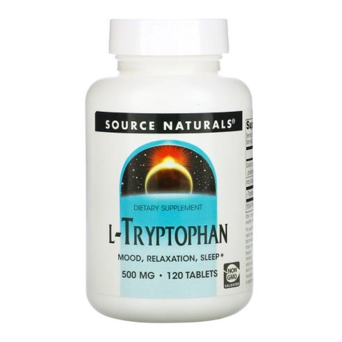 소스내츄럴스 L-트립토판 500mg 타블렛, 120정, 2개