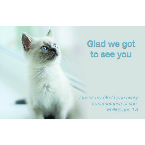 (영문도서) Glad We Got to See You Postcard (Pkg 25) Concern Novelty, Broadman Church Supplies, English, 9781087755182
