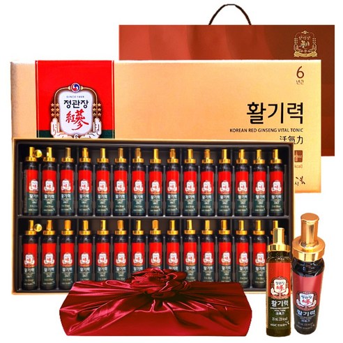 정관장 에브리타임 6년근 홍삼정 활기력 30세트 600ml 가정의달 부모님 골프 여행 추석 명절 선물세트 1개, 1세트