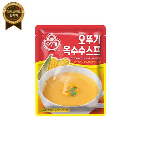 오뚜기 옥수수스프 1kg -, 1개