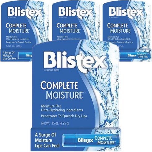 블리스텍스 립 프로텍턴트 4.25g, 4개, Complete Moisture