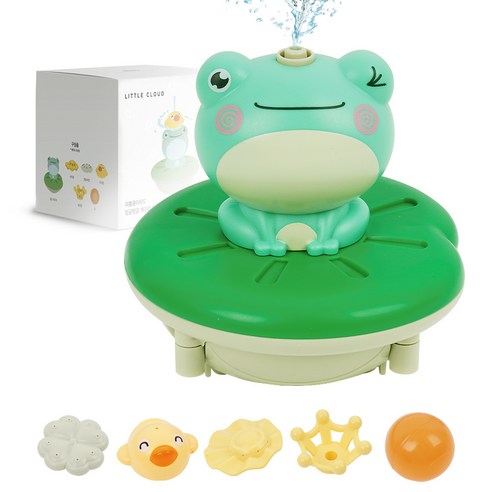 리틀클라우드 빙글빙글 개구리 목욕장난감