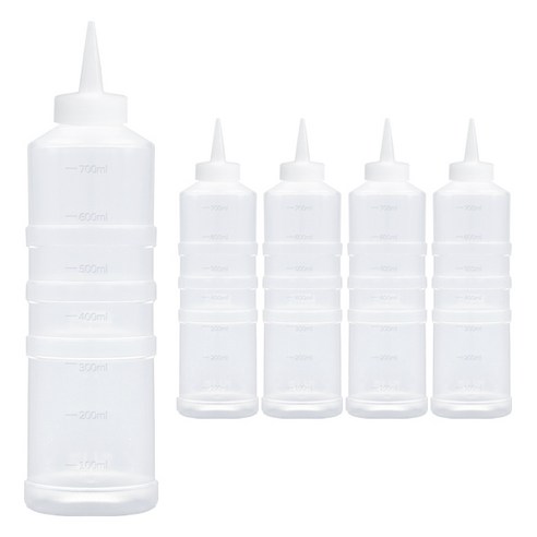 일상속반짝 국내생산 잘라쓰는 소스통 1구 뚜껑 미포함, 700ml, 5개