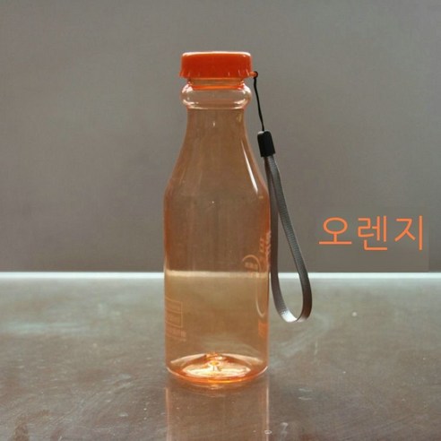 아이디어 물컵 음료수 병 플라스틱 컵 운동 가솔린 병 야외 백화점 선물 컵, 오렌지, 550ml